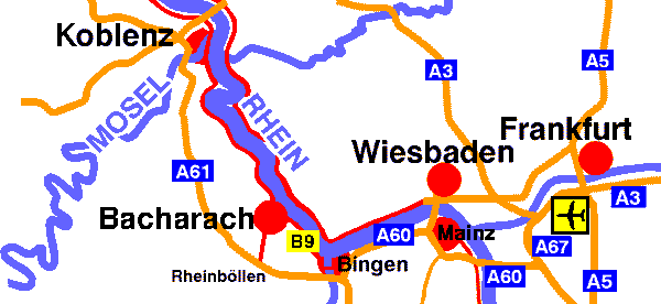 Map Bacharach,  1998 WHO